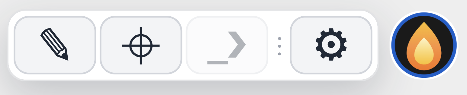 KaBOOM! overlay quick actions with annotations and terminal access